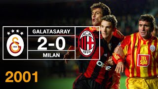 Nostalji Maçlar  Galatasaray 2  0 Milan  07032001 [upl. by Euqram]