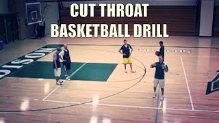 Cut Throat Defense Basketball Drill wwwteachhoopscom  Basketball defense and competitive drill [upl. by Mordecai]