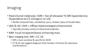 Neurocutaneous Melanosis Imaging [upl. by Sugar9]