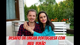 Dois romenos falando português na Romênia  Desafio da lingua portuguesa [upl. by Rothschild551]