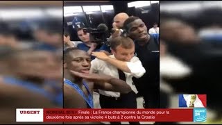 EN IMAGES  Le Dab du président Macron  Dans les coulisses de la victoire des Bleus [upl. by Myrah518]