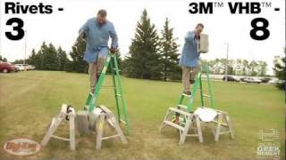 3M VHB adhesive demonstration holds up man  Another Geek Moment [upl. by Sirapal]