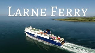 Larne to Cairnryan Ferry from the air [upl. by Mariande462]