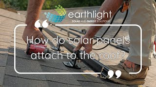 How do solar panels attach to the roof [upl. by Dorian516]