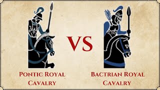 ROME II Total War  Pontic Royal Cavalry VS Bactrian Royal Cavalry [upl. by Akli]