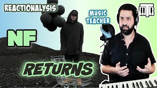 NF  Returns Reactionalysis reaction  Music Teacher Analyses The Search album [upl. by Atterg]