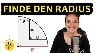 Mathe RÄTSEL Geometrie – Wie groß ist der Radius [upl. by Airdnat]