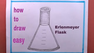 How To Draw Erlenmeyer FlaskErlenmeyer Flask Drawing [upl. by Idzik]