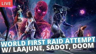 WORLDS FIRST RAID ATTEMPT  FT LAAJUNE SADOT THE GAMER DOOMKILLAHD  MARVELS AVENGERS [upl. by Asor519]