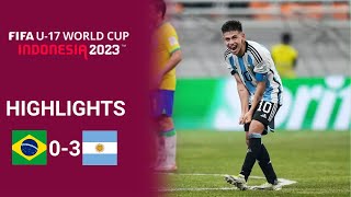 Brazil vs Argentina  03  Highlights  FIFA U17 World Cup 2023  Argentina vs Brasil Sub 17 [upl. by Notsreik]