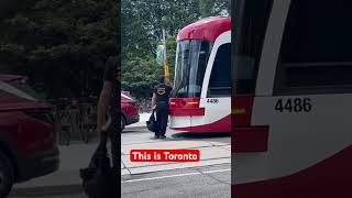 Spotted this guy blocking the streetcar shorts viral youtubeshorts trending life today news [upl. by Einohtna]