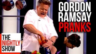 All of Gordon Ramsays Best Pranks  COMPILATION [upl. by Nilyad]