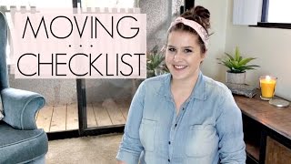 Moving Checklist amp Timeline  What To Do Before You Move [upl. by Acinet909]