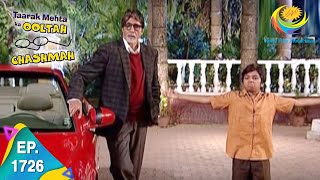 Taarak Mehta Ka Ooltah Chashmah  Episode 1726  Full Episode [upl. by Neicul]