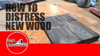 How to Distress New Wood [upl. by Duane]