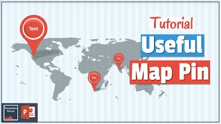 Map Pin in PowerPoint  PowerPoint Diagram Tutorial Series [upl. by Htebsil]