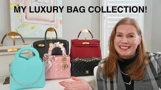 MY ENTIRE 51 LUXURY HANDBAGS COLLECTION HERMES CHANEL DIOR LOUIS VUITTON FENDI [upl. by Soma509]