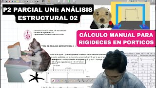 Parcial 231 Analisis Estructrural 2 UNI Resolución de un Pórtico por el método MATRICIAL 💪🏻💪🏻🤓🤓 [upl. by Areit678]