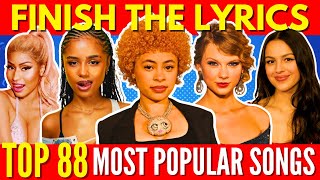 FINISH THE LYRICS  Most Popular Songs EVER 1990  2024 📀MEGA CHALLENGE📢🎵 [upl. by Gombach]