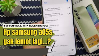 Cara atasi lemot di hp samsung Galaxy a05 a05s a04 a04s a15 [upl. by Valora917]