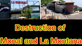 4k Destruction of Monal Hotel Islamabad  Monal Destroyed [upl. by Sergent]