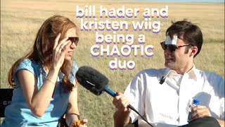 bill hader and kristen wiig being a CHAOTIC duo [upl. by Enyalaj481]