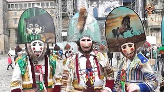 EL CARNAVAL EN GALICIA  Entroido Tradicional  Presentación en Santiago de Compostela [upl. by Roche]