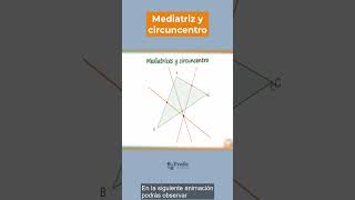 Mediatrices y circuncentro del triangulo shorts [upl. by Haliled760]