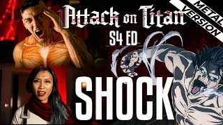 Shock Rock Version  Attack on Titan Season 4 Ending  Metal Cover ft JustCosplaySings [upl. by Lemrac]