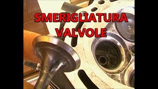 Smerigliare le valvole con Smerigliatrice da trapano moto Kawasaki KLR 600 [upl. by Shushan]