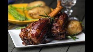 Raneens Table Braised Lamb Shanks موزات غنم محمرة [upl. by Posehn]