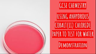 Testing For Water  Chemical Tests  Chemistry  FuseSchool [upl. by Oigres]