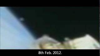 Large UFO  ISS  8 Feb 2012 [upl. by Anwaf297]