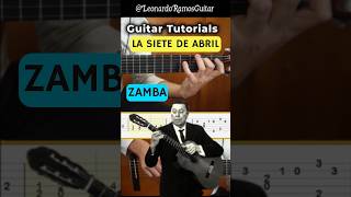 LA SIETE DE ABRIL  Versión A Yupanqui 🎸 Tuto  TABS  guitarraargentina guitartutorial shorts [upl. by Addis698]