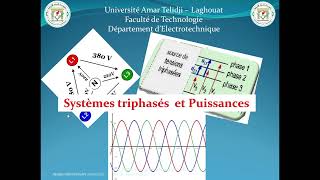 Système triphasé et puissance التيار ثلاثي الطور والطاقة الكهربائية [upl. by Russo674]