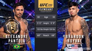 ALEXANDRE PANTOJA VS BRANDON ROYVAL 2 FULL FIGHT UFC 296 [upl. by Drucilla192]