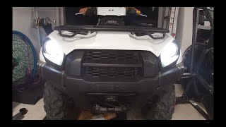 2019 Brute Force 750 Night Test Run Upgraded Headlights Part 1 of 2 [upl. by Melbourne]