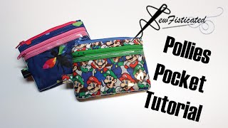 Pollies Pocket Zipper pouch Tutorial [upl. by Noiramaj]