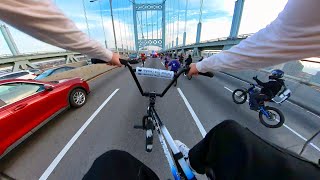 Riding BMX At A NYC Rideout [upl. by Simara]