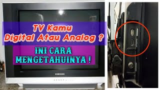 Cara Membedakan Tv Analog Dan Tv Digital Dengan Mudah [upl. by Dicky]