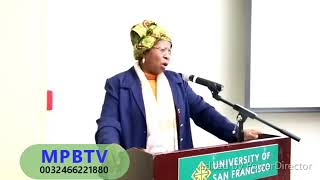 MADAME LA PRESIDENTE JUSTINE MPOYO KASAVUBU A LUNIVERSITE DE SAN FRANCISCO [upl. by Eneiluj]