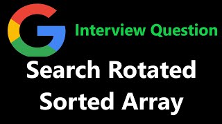 Search in rotated sorted array  Leetcode 33  Python [upl. by Aivato]