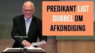 HILARISCH PREDIKANT LIGT DUBBEL OM AFKONDIGING [upl. by Aiuqenehs262]