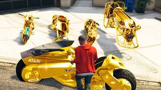 ROBANDO TODAS las SUPER MOTOS de GTA 5 [upl. by Arlan]