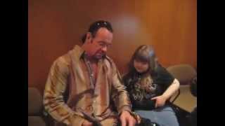 The Undertaker from the WWE breaks character and greets a young fan [upl. by Sybyl]