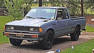 1982 Nissan Datsun 720 Pickup Review [upl. by Atteuqahs]