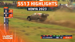 SS13 STAGE HIGHLIGHTS  WRC Safari Rally Kenya 2023 [upl. by Jammie737]