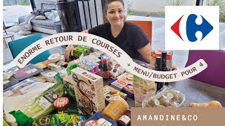 SUPERBE ARRIVAGE Carrefour💥 🛒 Retour de courses  Menu de la semaine  Idée repas [upl. by Irej]