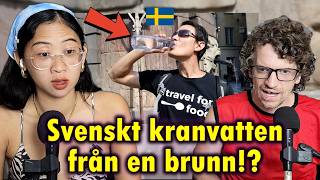 Our Reaction to Swedish Food in Stockholm Kabanoss Strömming Moose [upl. by Brinson68]