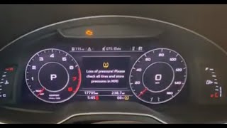 How To Reset Audi MMI Tyre Pressure [upl. by Ahsropal]